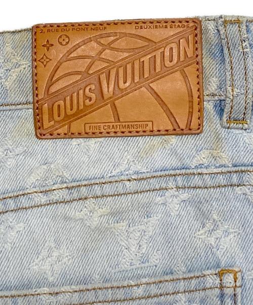LOUIS VUITTON（ルイ ヴィトン）LOUIS VUITTON (ルイ ヴィトン) 21AW×NBA Flared Denim Pants/NBAモノグラムフレアデニムパンツ サイズ:Lの古着・服飾アイテム