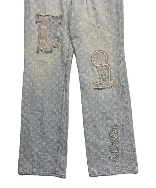 LOUIS VUITTON（ルイ ヴィトン）LOUIS VUITTON (ルイ ヴィトン) 21AW×NBA Flared Denim Pants/NBAモノグラムフレアデニムパンツ サイズ:Lの古着・服飾アイテム