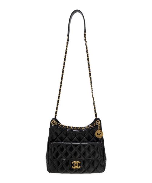 CHANEL（シャネル）CHANEL (シャネル) ホーボーショルダーバッグ ブラックの古着・服飾アイテム