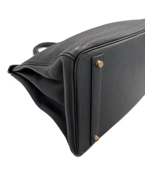 HERMES（エルメス）HERMES (エルメス) バーキン40/ゴールド金具/ブラック/フィヨルド/□E刻印 ブラック サイズ:40の古着・服飾アイテム