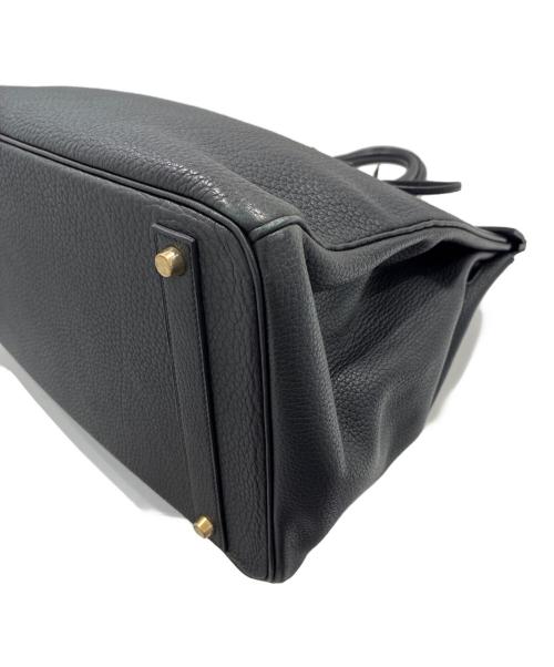 HERMES（エルメス）HERMES (エルメス) バーキン40/ゴールド金具/ブラック/フィヨルド/□E刻印 ブラック サイズ:40の古着・服飾アイテム