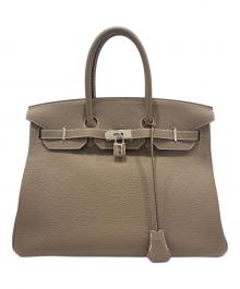 HERMES（エルメス）の古着「バーキン35/シルバー金具/トゴ/Y刻印/エトゥープ」｜エトゥープ