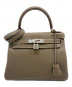 ）の古着「ケリー28/内縫い/シルバー金具/トリヨンクレマンス/B:2023年」｜エトゥープ