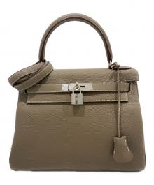 HERMES（エルメス）の古着「ケリー28/内縫い/シルバー金具/トリヨンクレマンス/B:2023年」｜エトゥープ