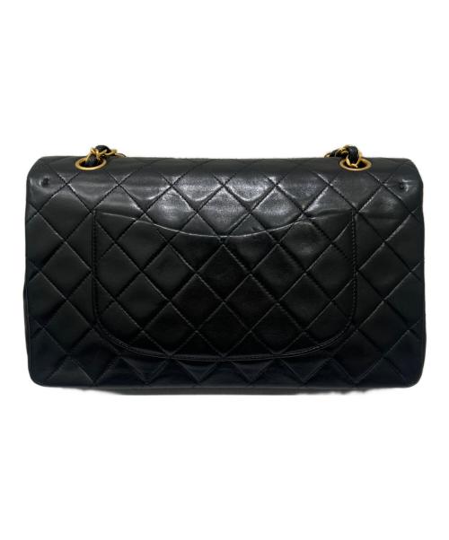 CHANEL（シャネル）CHANEL (シャネル) マトラッセ 25 Ｗフラップチェーンショルダーバッグ ブラック サイズ:25の古着・服飾アイテム