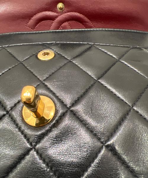 CHANEL（シャネル）CHANEL (シャネル) マトラッセ 25 Ｗフラップチェーンショルダーバッグ ブラック サイズ:25の古着・服飾アイテム
