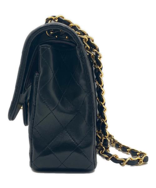 CHANEL（シャネル）CHANEL (シャネル) マトラッセ25/Ｗフラップチェーンショルダーバッグ ブラック サイズ:25の古着・服飾アイテム