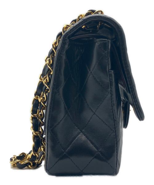 CHANEL（シャネル）CHANEL (シャネル) マトラッセ25/Ｗフラップチェーンショルダーバッグ ブラック サイズ:25の古着・服飾アイテム