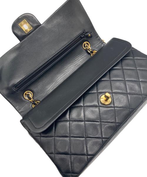 CHANEL（シャネル）CHANEL (シャネル) マトラッセ25/Ｗフラップチェーンショルダーバッグ ブラック サイズ:25の古着・服飾アイテム