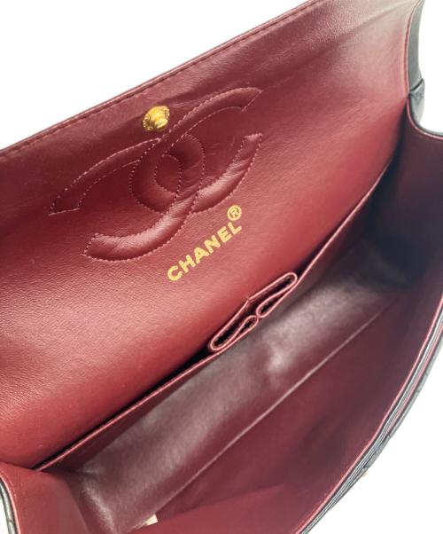 CHANEL（シャネル）CHANEL (シャネル) マトラッセ25/Ｗフラップチェーンショルダーバッグ ブラック サイズ:25の古着・服飾アイテム