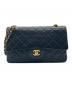 CHANEL（シャネル）の古着「マトラッセ25/Ｗフラップチェーンショルダーバッグ」｜ブラック