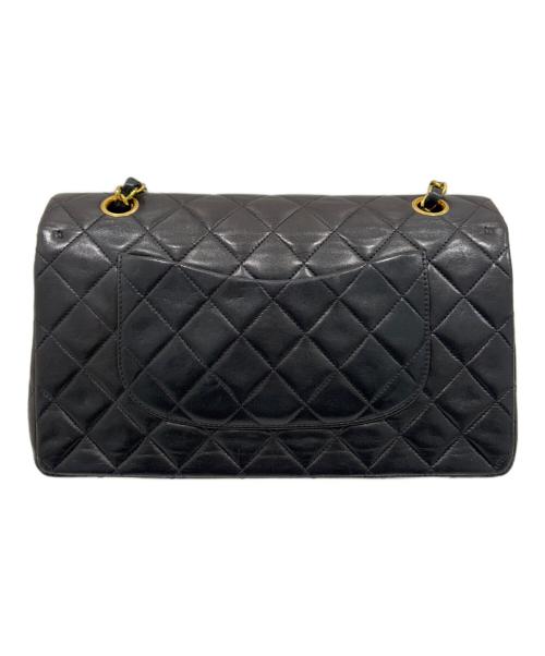 CHANEL（シャネル）CHANEL (シャネル) Classic Matelassé Bag マトラッセ25 Ｗフラップチェーンショルダーバッグ  ブラックの古着・服飾アイテム