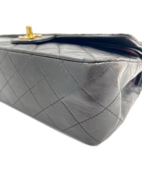CHANEL（シャネル）CHANEL (シャネル) Classic Matelassé Bag マトラッセ25 Ｗフラップチェーンショルダーバッグ  ブラックの古着・服飾アイテム