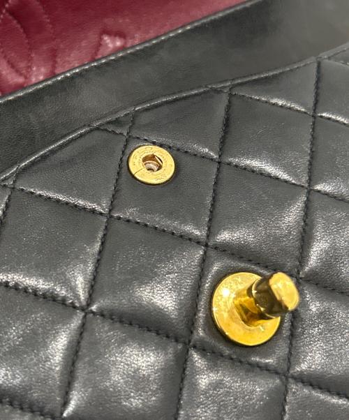 CHANEL（シャネル）CHANEL (シャネル) Classic Matelassé Bag マトラッセ25 Ｗフラップチェーンショルダーバッグ  ブラックの古着・服飾アイテム