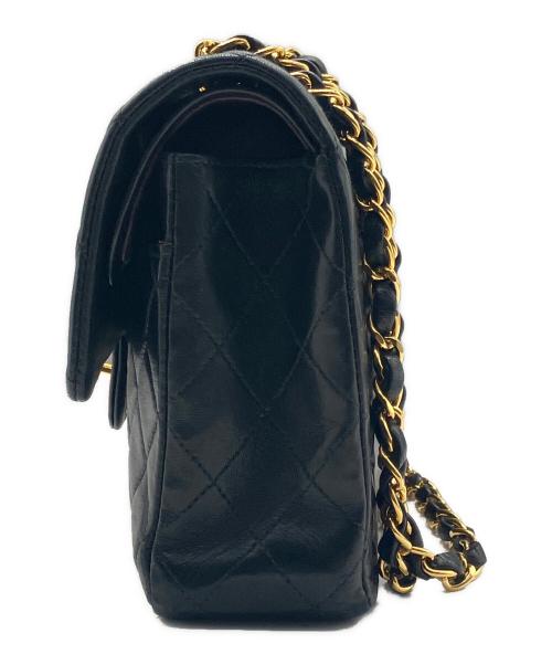 CHANEL（シャネル）CHANEL (シャネル) マトラッセ25/Wフラップチェーンショルダーバッグ ブラック サイズ:25の古着・服飾アイテム