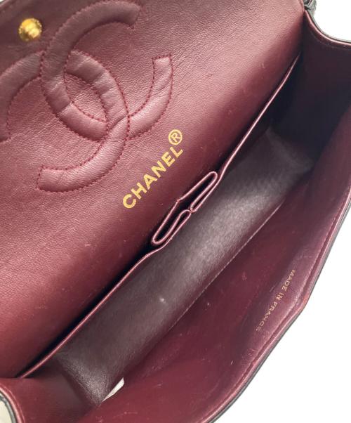 CHANEL（シャネル）CHANEL (シャネル) マトラッセ25/Wフラップチェーンショルダーバッグ ブラック サイズ:25の古着・服飾アイテム