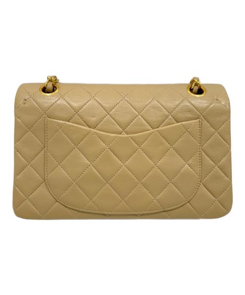 CHANEL（シャネル）CHANEL (シャネル) マトラッセ23 Ｗフラップチェーンショルダーバッグ/Classic Matelassé Bag  ベージュ サイズ:23の古着・服飾アイテム