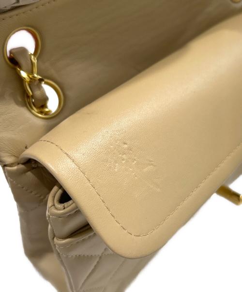 CHANEL（シャネル）CHANEL (シャネル) マトラッセ23 Ｗフラップチェーンショルダーバッグ/Classic Matelassé Bag  ベージュ サイズ:23の古着・服飾アイテム