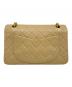 CHANEL (シャネル) マトラッセ23 Ｗフラップチェーンショルダーバッグ/Classic Matelassé Bag  ベージュ サイズ:23：600000円
