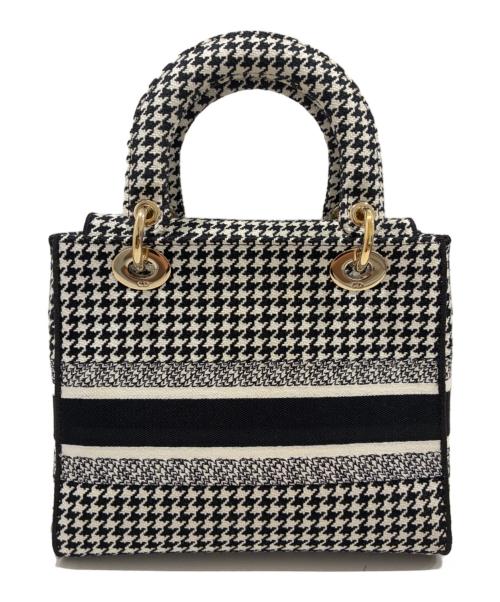 Christian Dior（クリスチャン ディオール）Christian Dior (クリスチャン ディオール) レディディオール ブラック×ホワイト サイズ:ミディアムの古着・服飾アイテム