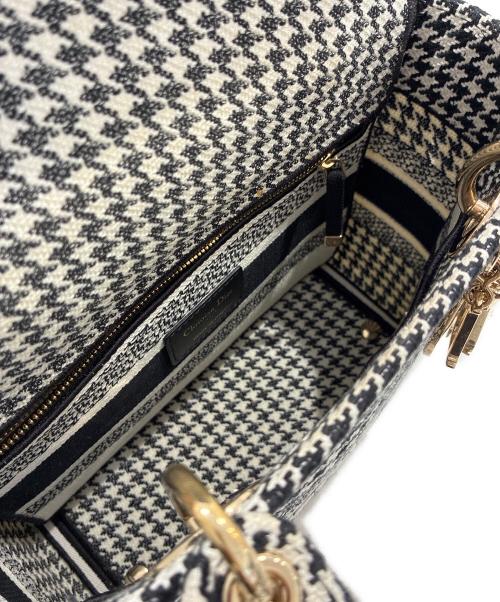 Christian Dior（クリスチャン ディオール）Christian Dior (クリスチャン ディオール) レディディオール ブラック×ホワイト サイズ:ミディアムの古着・服飾アイテム