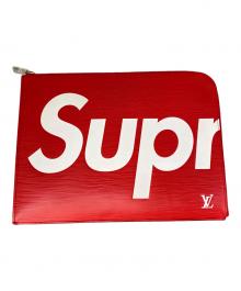 LOUIS VUITTON×SUPREME（ルイ ヴィトン×シュプリーム）の古着「クラッチバッグ」｜レッド