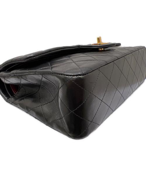 CHANEL（シャネル）CHANEL (シャネル) マトラッセ25Wフラップチェーンショルダーバッグ ブラック サイズ:25の古着・服飾アイテム