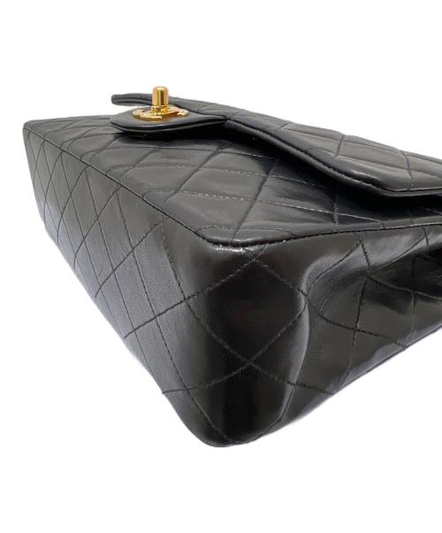 CHANEL（シャネル）CHANEL (シャネル) マトラッセ25Wフラップチェーンショルダーバッグ ブラック サイズ:25の古着・服飾アイテム