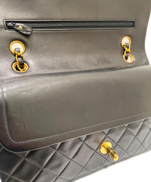 CHANEL（シャネル）CHANEL (シャネル) マトラッセ25Wフラップチェーンショルダーバッグ ブラック サイズ:25の古着・服飾アイテム