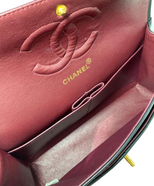 CHANEL（シャネル）CHANEL (シャネル) Wフラップチェーンショルダーバッグ ブラック サイズ:25の古着・服飾アイテム