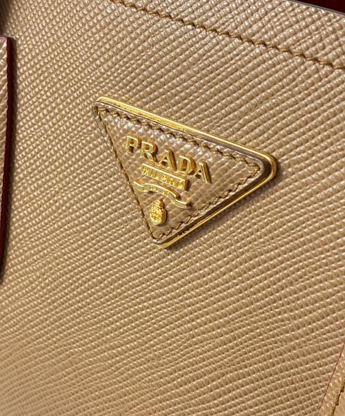 PRADA（プラダ）PRADA (プラダ) サフィアーノキュイール 2WAYハンドバッグ ブラウン サイズ:-の古着・服飾アイテム