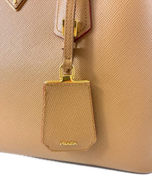 PRADA（プラダ）PRADA (プラダ) サフィアーノキュイール 2WAYハンドバッグ ブラウン サイズ:-の古着・服飾アイテム