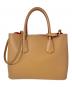 PRADA (プラダ) サフィアーノキュイール 2WAYハンドバッグ ブラウン サイズ:-：170000円