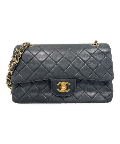 CHANEL（シャネル）CHANEL (シャネル) Classic Matelassé Bag マトラッセ23 Ｗフラップチェーンショルダーバッグ ブラック サイズ:23の古着・服飾アイテム