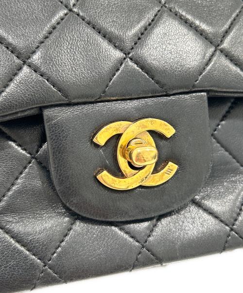 CHANEL（シャネル）CHANEL (シャネル) Classic Matelassé Bag マトラッセ23 Ｗフラップチェーンショルダーバッグ ブラック サイズ:23の古着・服飾アイテム