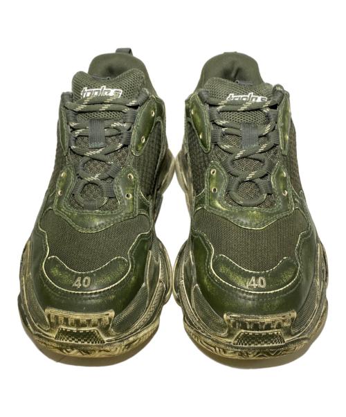 BALENCIAGA（バレンシアガ）BALENCIAGA (バレンシアガ) TRIPLE S グリーン サイズ:40の古着・服飾アイテム