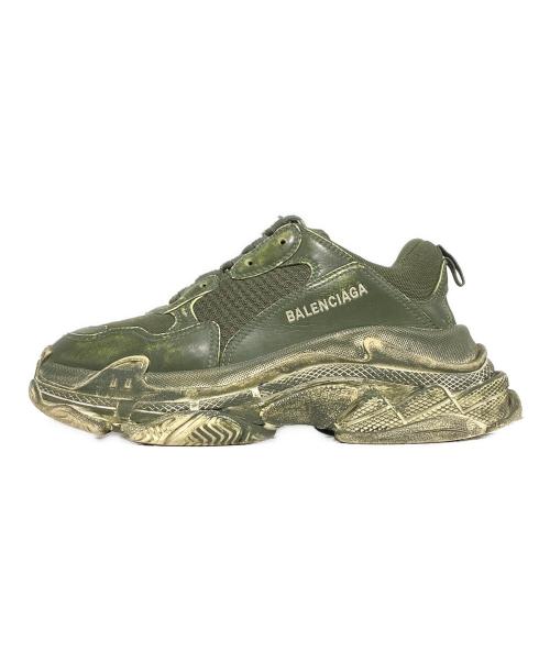BALENCIAGA（バレンシアガ）BALENCIAGA (バレンシアガ) TRIPLE S グリーン サイズ:40の古着・服飾アイテム