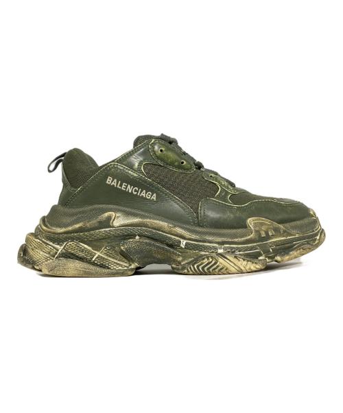 BALENCIAGA（バレンシアガ）BALENCIAGA (バレンシアガ) TRIPLE S グリーン サイズ:40の古着・服飾アイテム