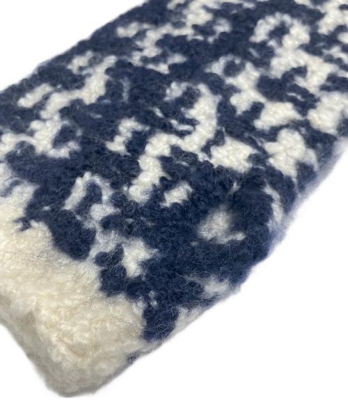 CHANEL（シャネル）CHANEL (シャネル) CHANEL ARM COVER/カシミヤ混アームカバー ネイビー×ホワイト サイズ:-の古着・服飾アイテム
