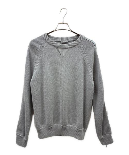 Dior（ディオール）Dior (ディオール) オブリークラインニット/113M638AT187/21AW グレー サイズ:Sの古着・服飾アイテム
