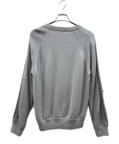 Dior（ディオール）Dior (ディオール) オブリークラインニット/113M638AT187/21AW グレー サイズ:Sの古着・服飾アイテム