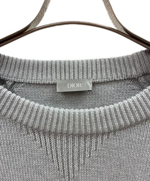 Dior（ディオール）Dior (ディオール) オブリークラインニット/113M638AT187/21AW グレー サイズ:Sの古着・服飾アイテム