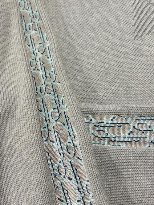 Dior（ディオール）Dior (ディオール) オブリークラインニット/113M638AT187/21AW グレー サイズ:Sの古着・服飾アイテム