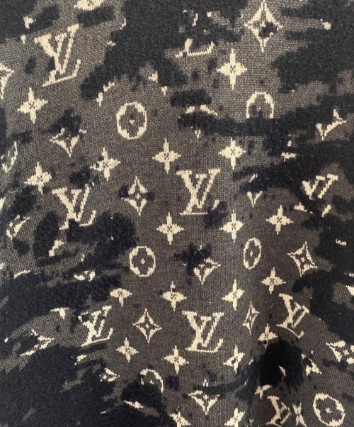 LOUIS VUITTON（ルイ ヴィトン）LOUIS VUITTON (ルイ ヴィトン) モノグラムディストレストウールニット ネイビー サイズ:Sの古着・服飾アイテム