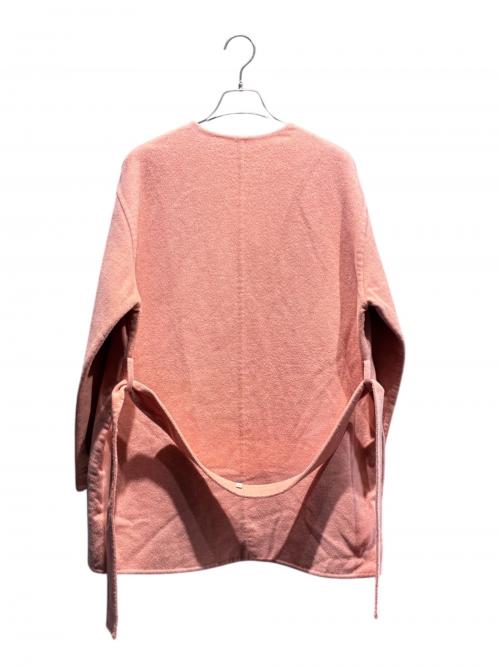 HERMES（エルメス）HERMES (エルメス) ダブルフェイスカシミヤコート ピンク サイズ:34の古着・服飾アイテム