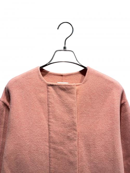 HERMES（エルメス）HERMES (エルメス) ダブルフェイスカシミヤコート ピンク サイズ:34の古着・服飾アイテム