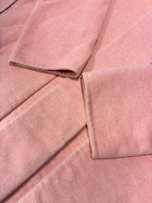 HERMES（エルメス）HERMES (エルメス) ダブルフェイスカシミヤコート ピンク サイズ:34の古着・服飾アイテム
