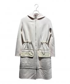 HERMESエルメス）の古着「カシミヤフーデッドコート」｜ベージュ