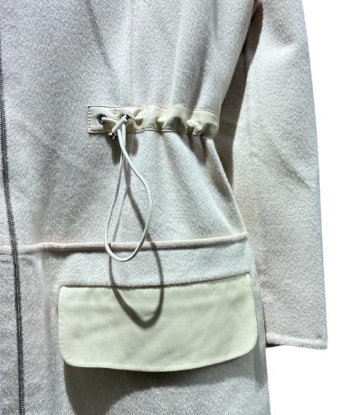 HERMES（エルメス）HERMES (エルメス) カシミヤフーデッドコート ベージュ サイズ:34の古着・服飾アイテム