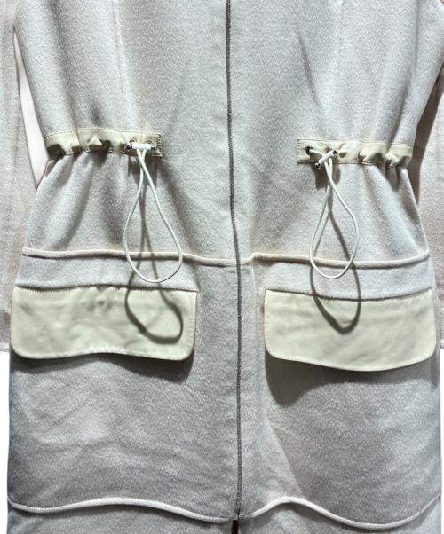 HERMES（エルメス）HERMES (エルメス) カシミヤフーデッドコート ベージュ サイズ:34の古着・服飾アイテム